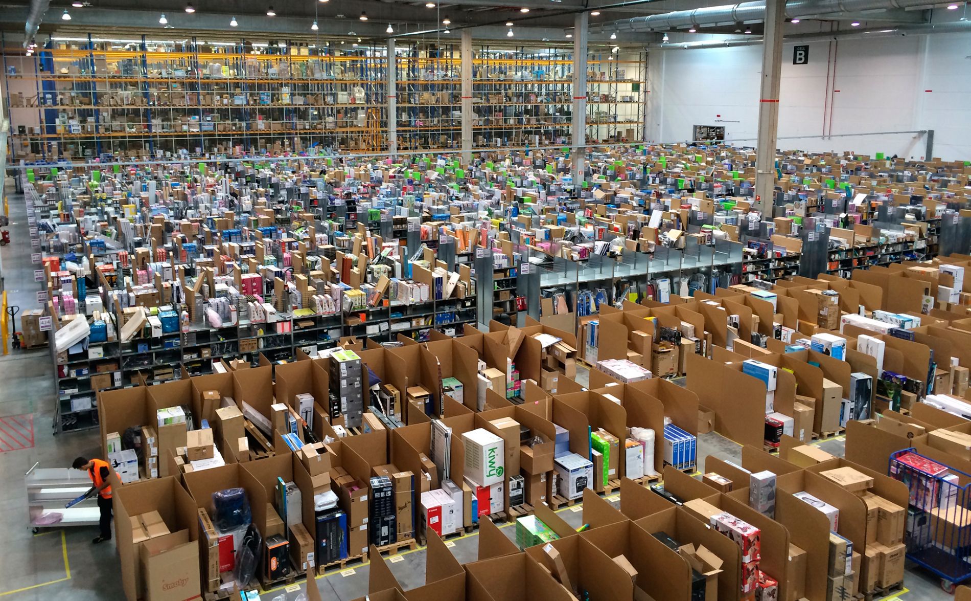 Amazon Warehouse by Alvaro Ibanez via Wikimedia Commons