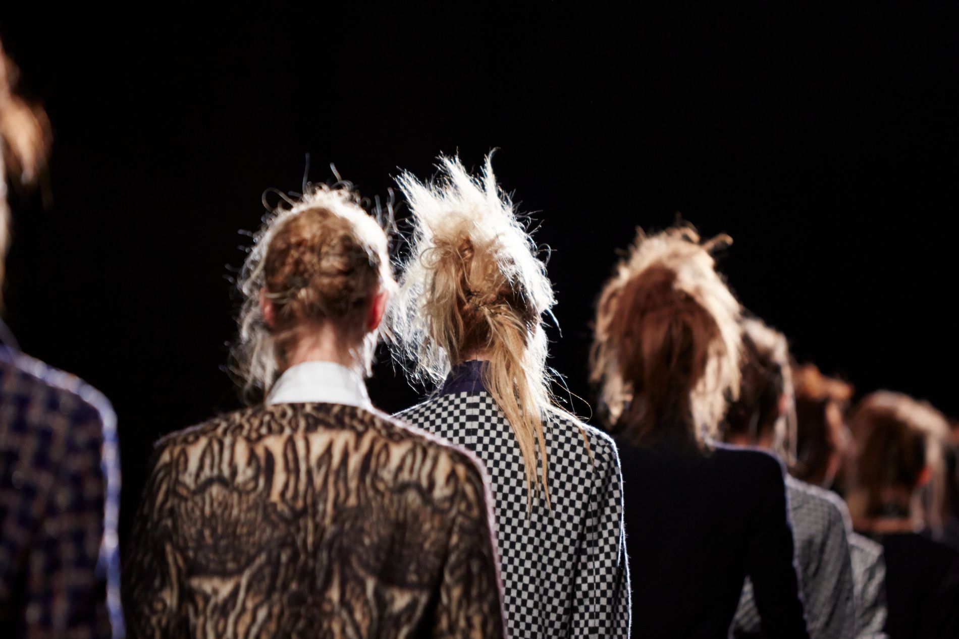 Haider Ackermann backstage at Paris Fashion Week Fall Winter Collection 2015.