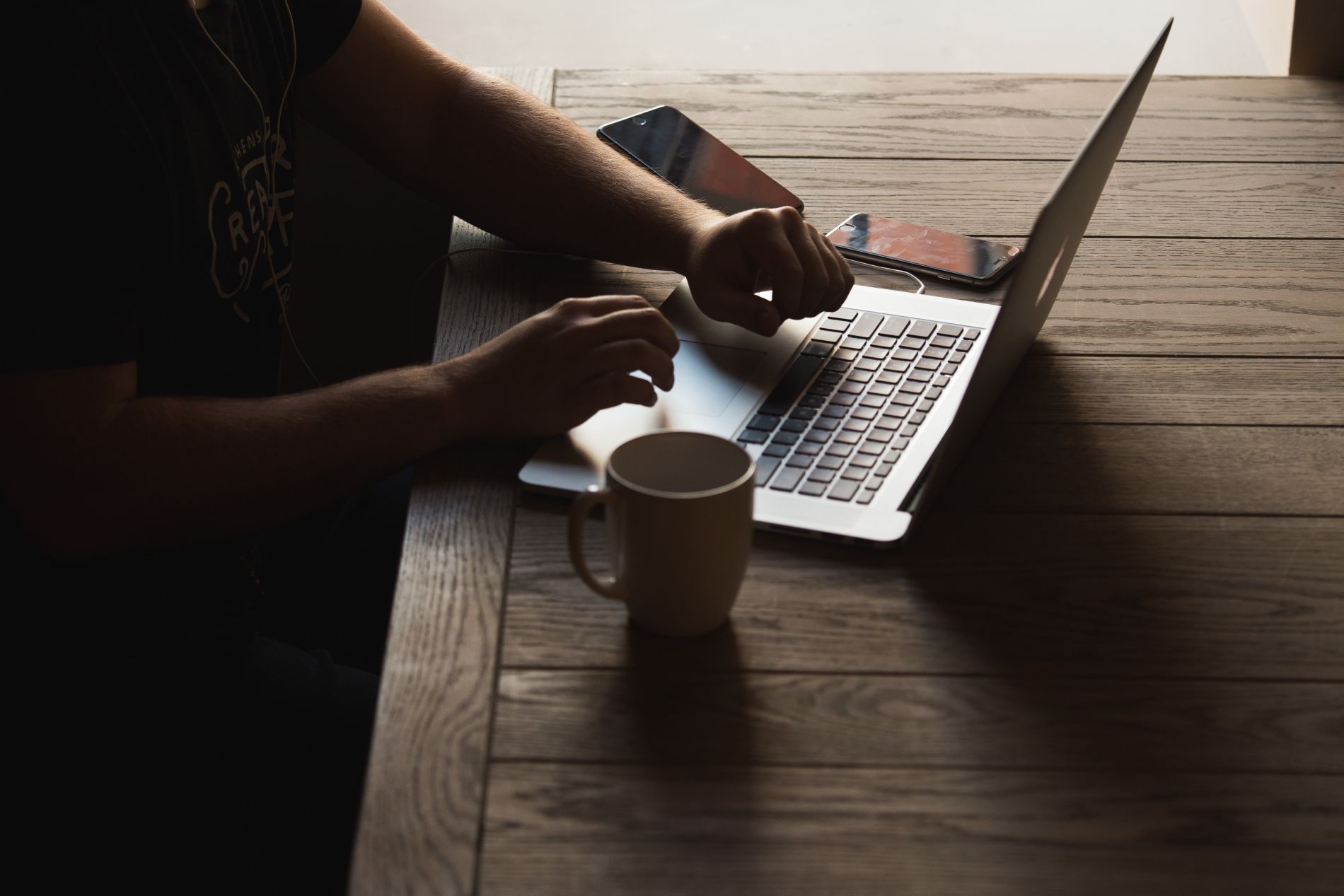 Man on Macbook