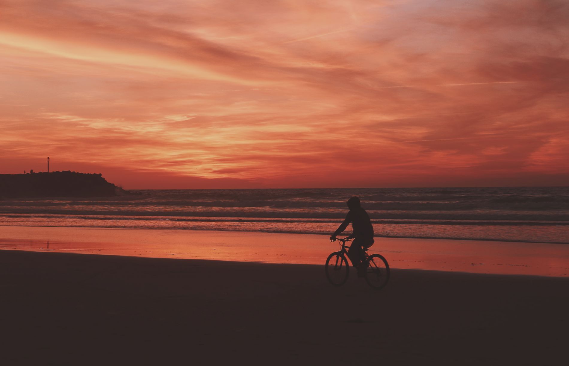 Sunset Cycling by Aziz Acharki
