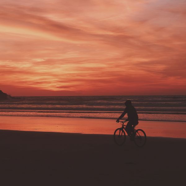 Sunset Cycling by Aziz Acharki