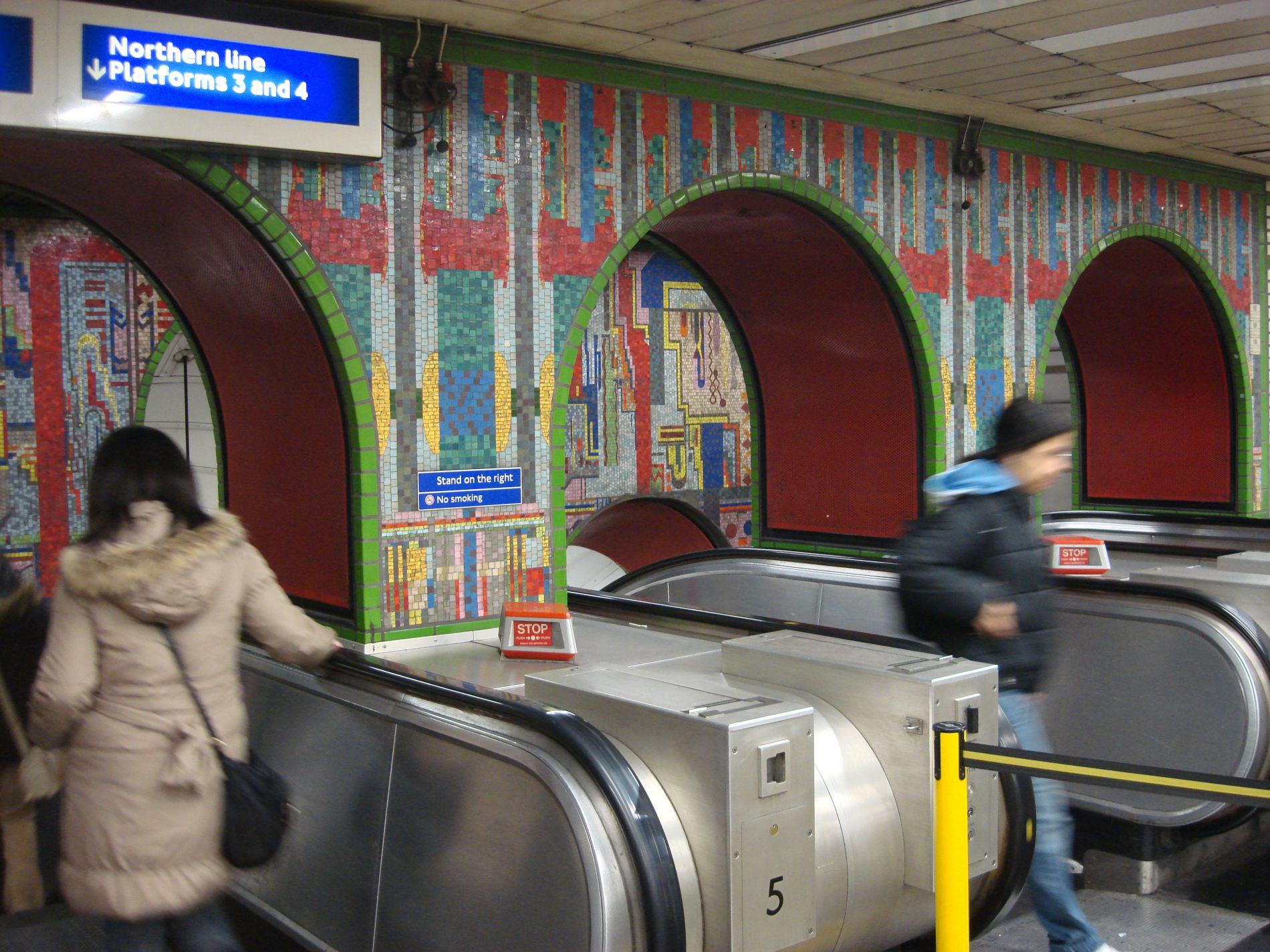 Tottenham Court Road Tube Mosaic by Oxyman via Wikimedia Commons