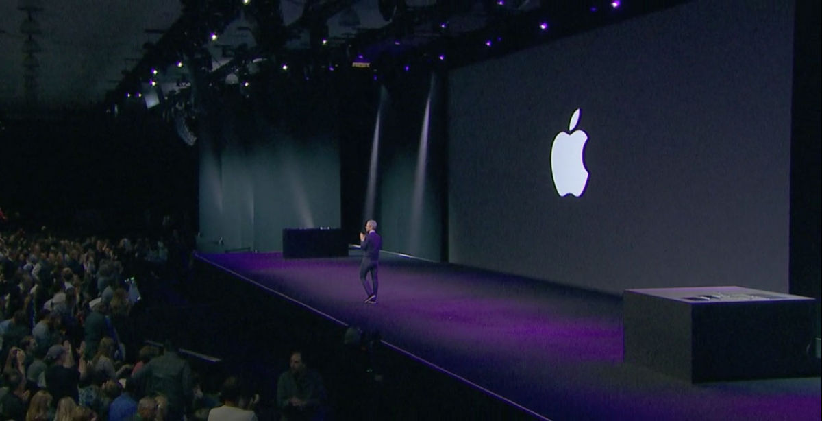Tim Cook on Stage at WWDC 2017