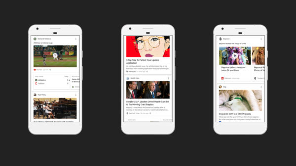 Image for Google launches a new feature called Feed