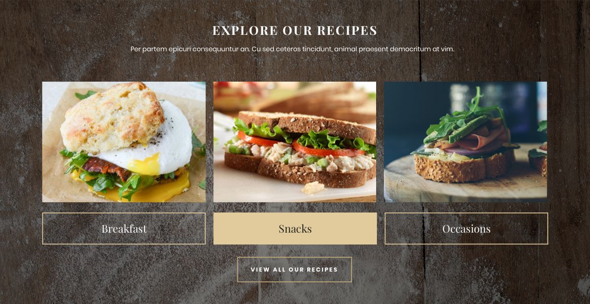 Modular Design - Hovis Recipes Page