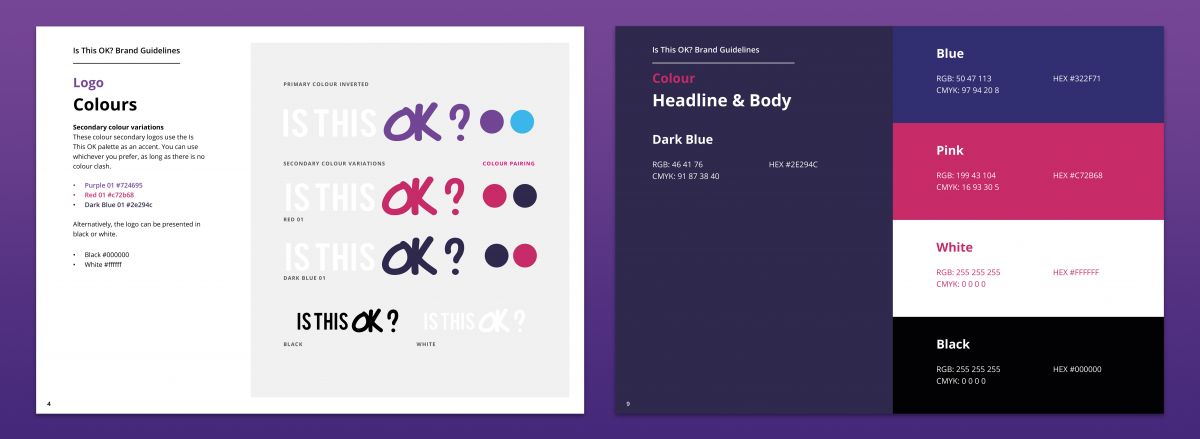 IsThisOk? Brand Guidelines Mockup